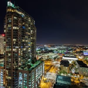 City of tampa at night