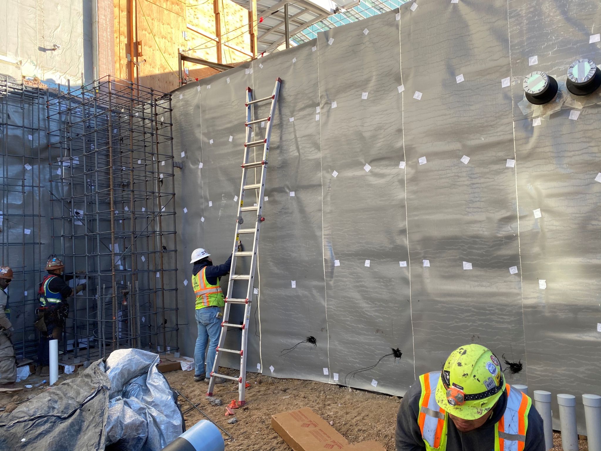 Commercial Waterproofing Installation by Alpha Insulation & Waterproofing